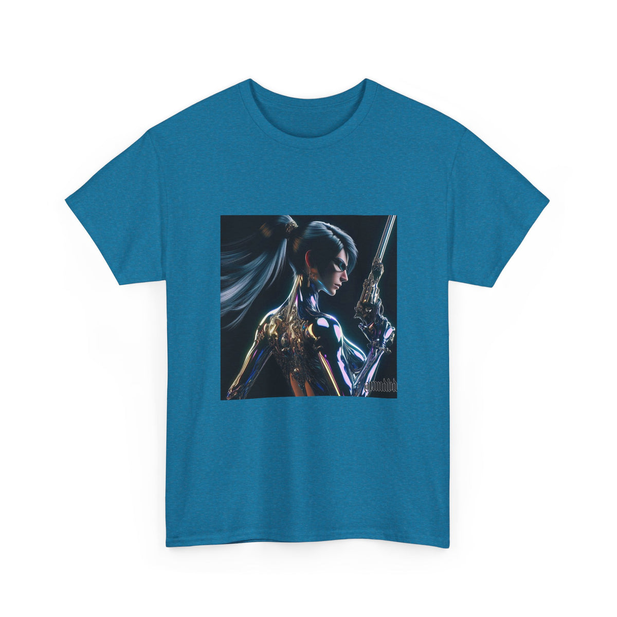 Chrome Huntress With Illuminated Weapon Tee