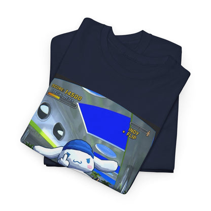 Skater Cloud Dog Flipping Bird Tee