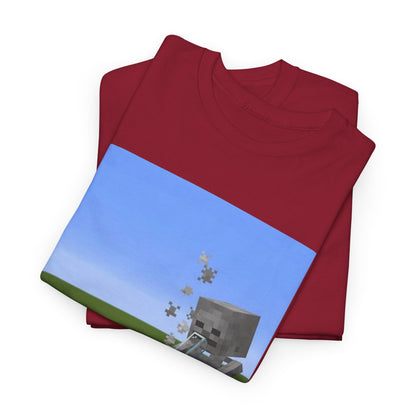 Minecraft Skeleton Taking A Hit Tee