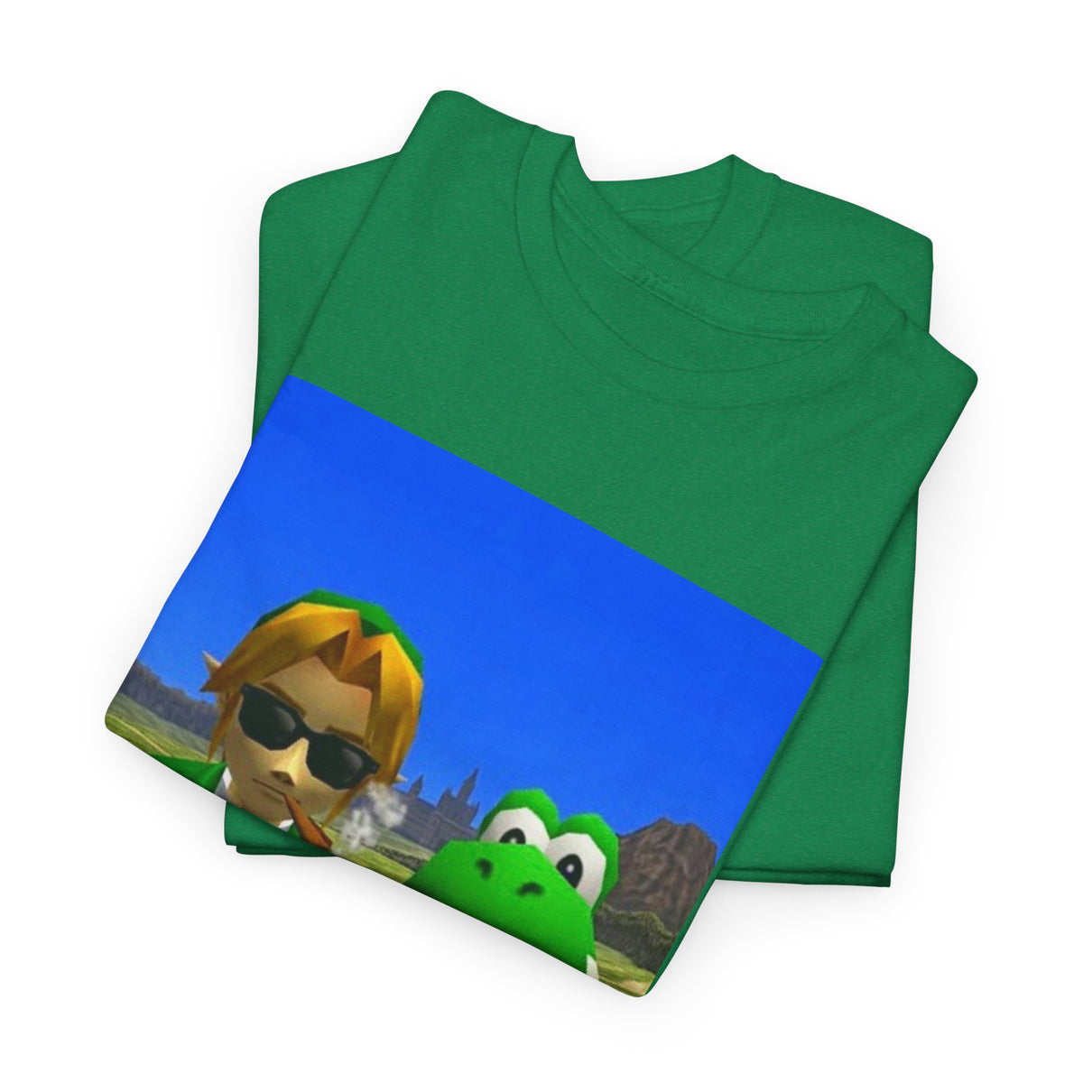 Link And Yoshi Smoking With Attitude