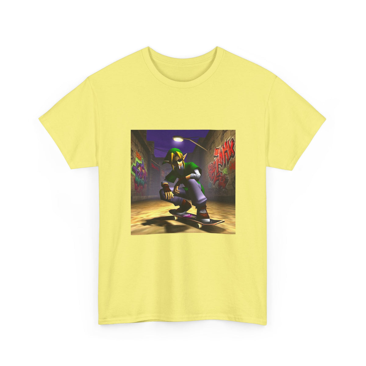 Skater Elf Smoking In Alleyway Tee