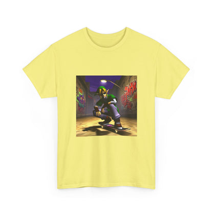 Skater Elf Smoking In Alleyway Tee
