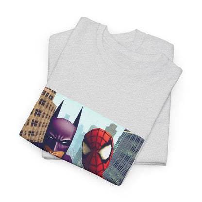 Batman Smoking, Spidey With Stacks Tee