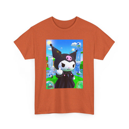 Kuromi Gives The Finger In Vaporwave Paradise