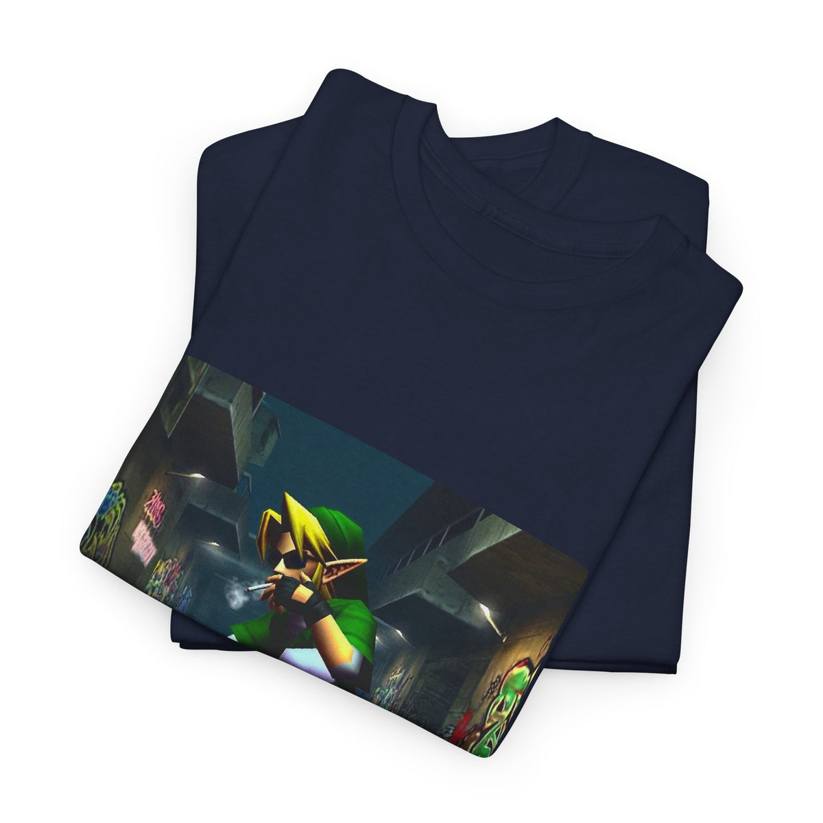 Street Link Smoking On Skateboard Tee