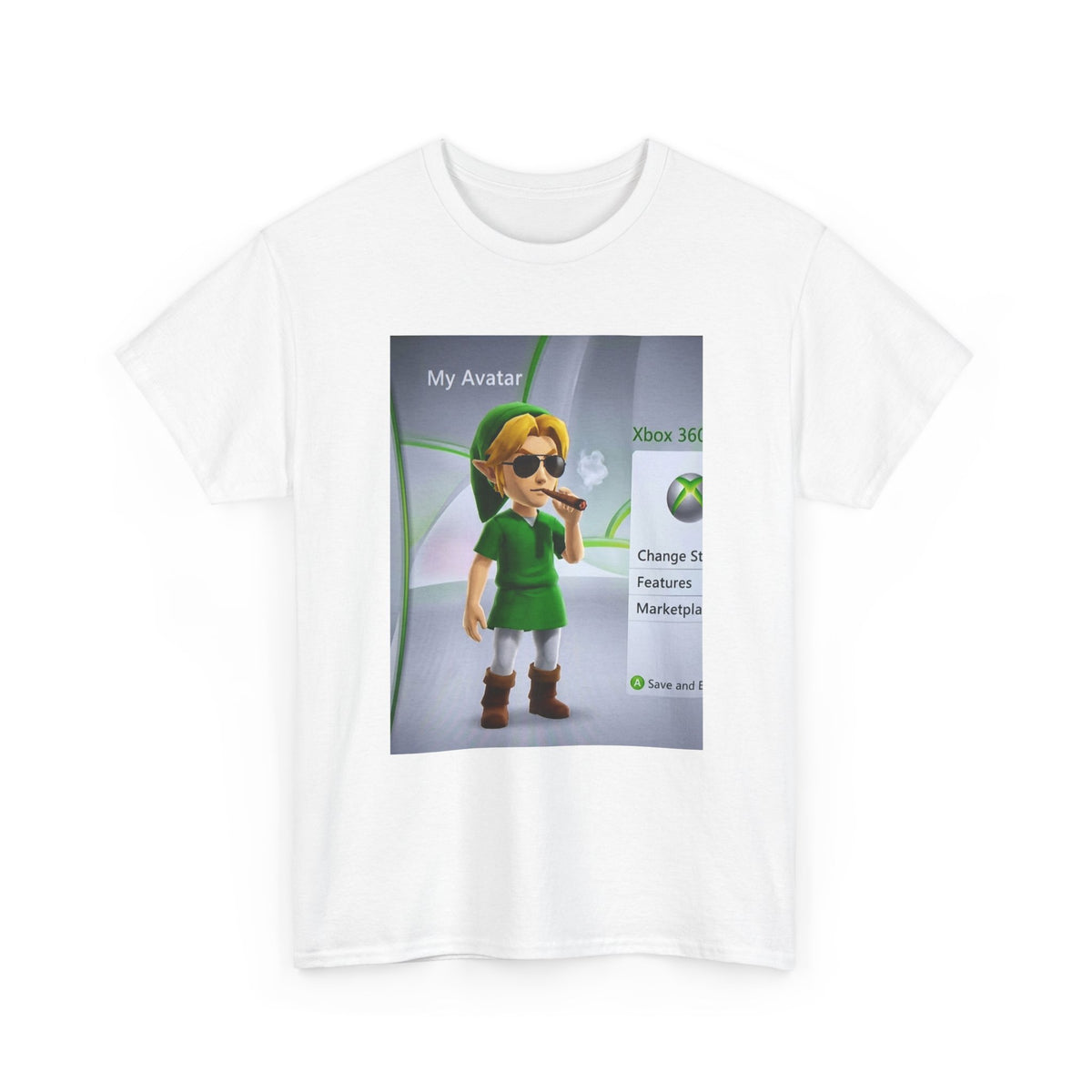 Stoner Link Xbox Avatar Puffing Blunt Tee