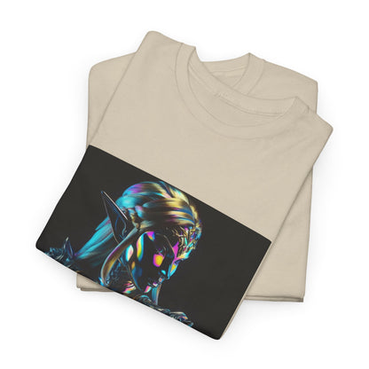 Holographic Elf Princess Chrome Armor Tee