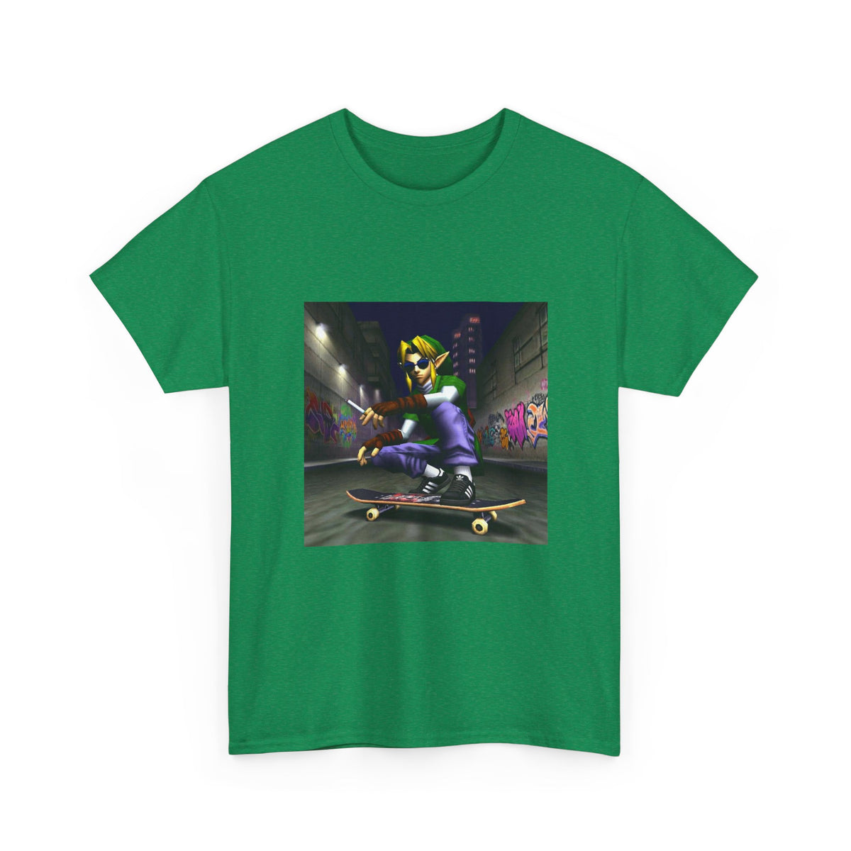 Link Skater Smoking In Alley Tee