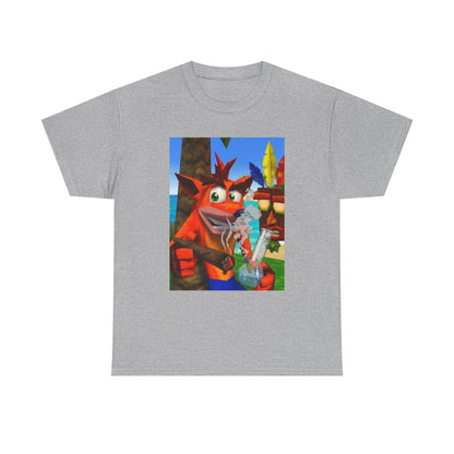 Crash Bandicoot Taking A Hit Tee