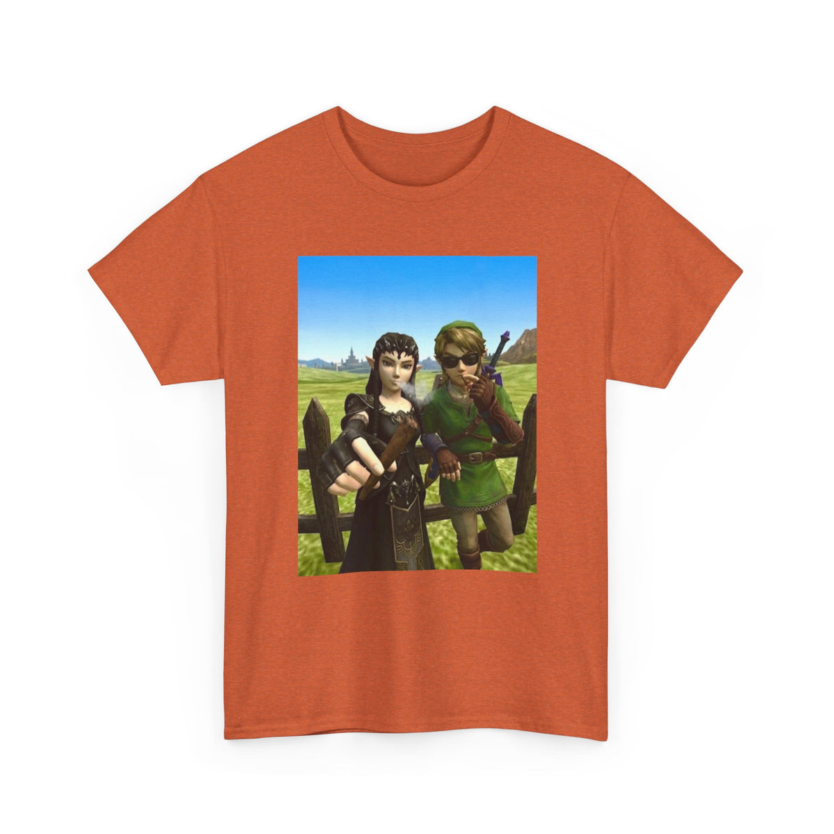 Link And Midna Smoking Blunts Tee