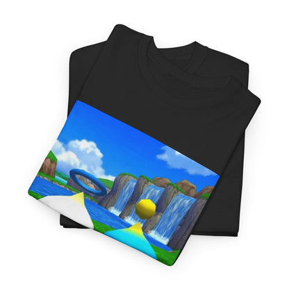 Chao Flipping Off On Green Hills Tee