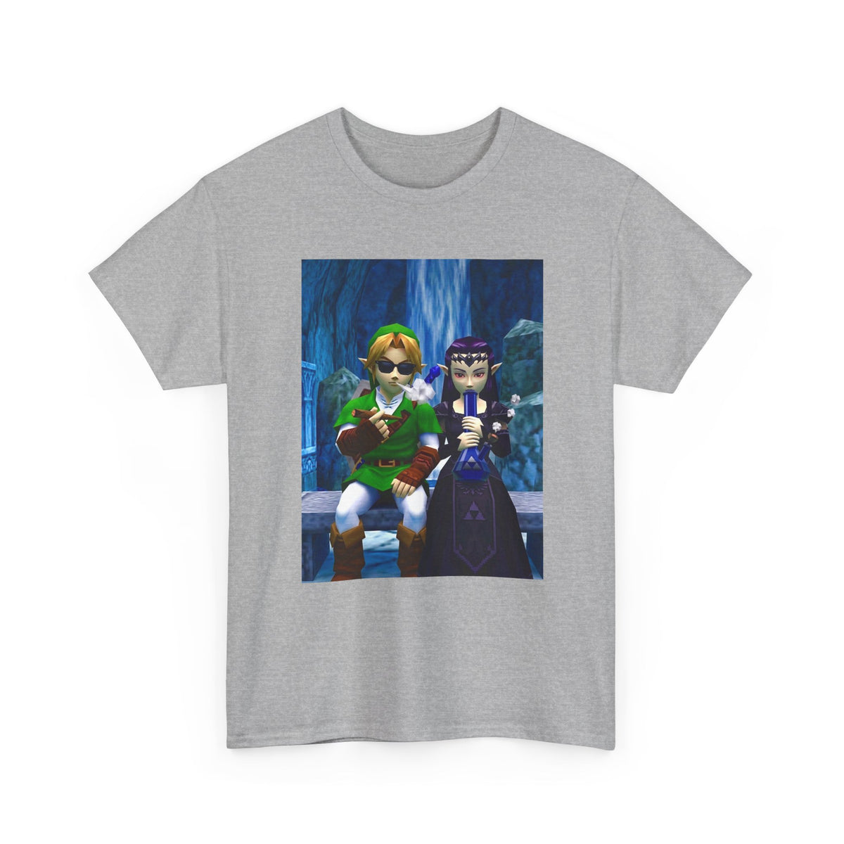 Hero and Princess Taking A Hit Tee
