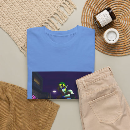 Skater Link Smoking In Neon Alley Tee