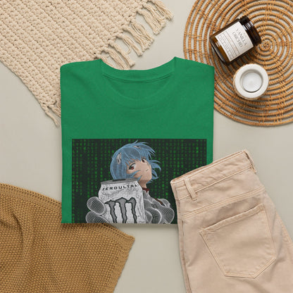 Rei Ayanami Holding Monster Energy Wireframe Tee