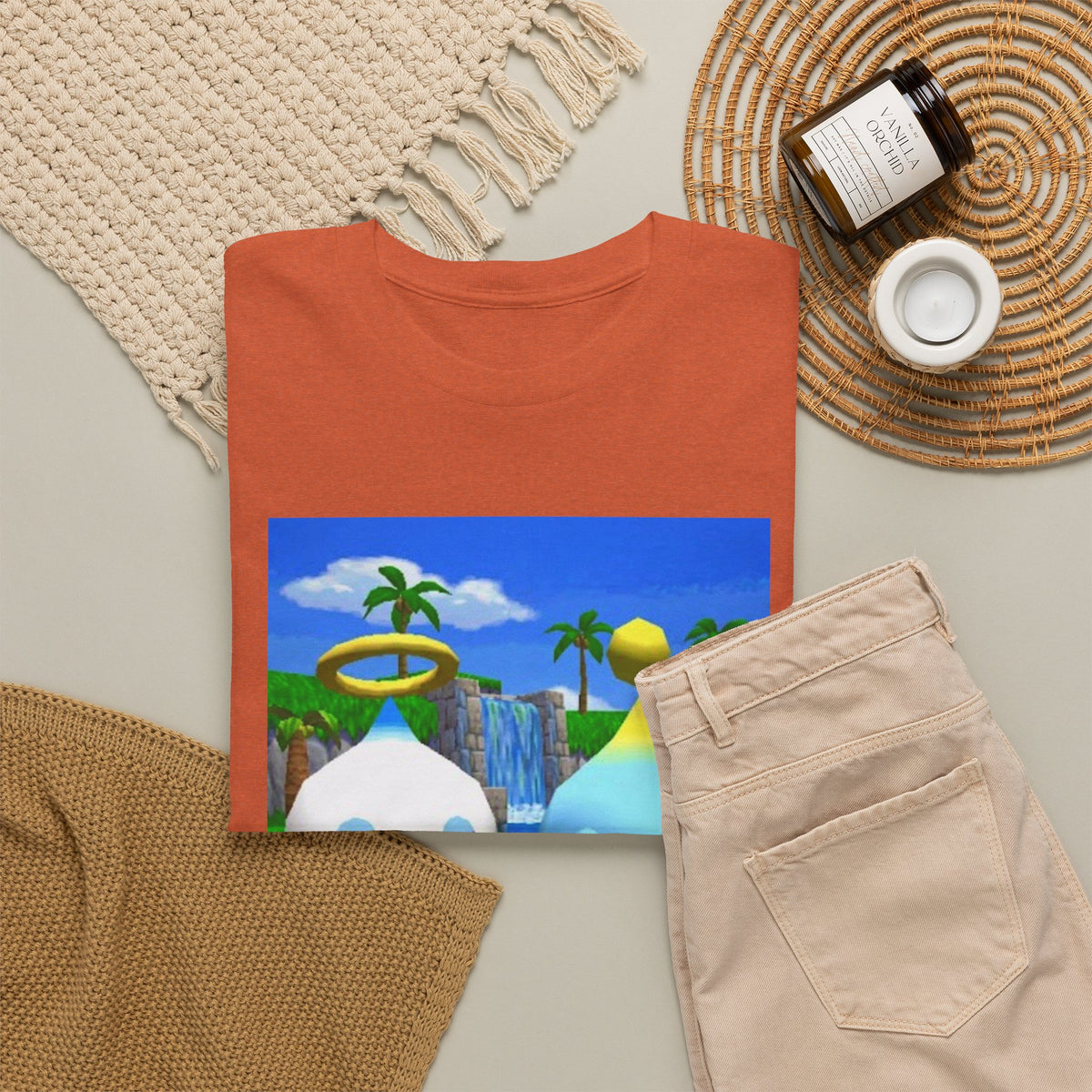 Chao Flipping Off In Paradise Tee
