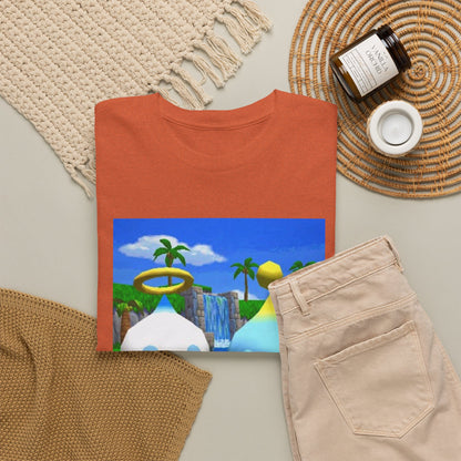 Chao Flipping Off In Paradise Tee