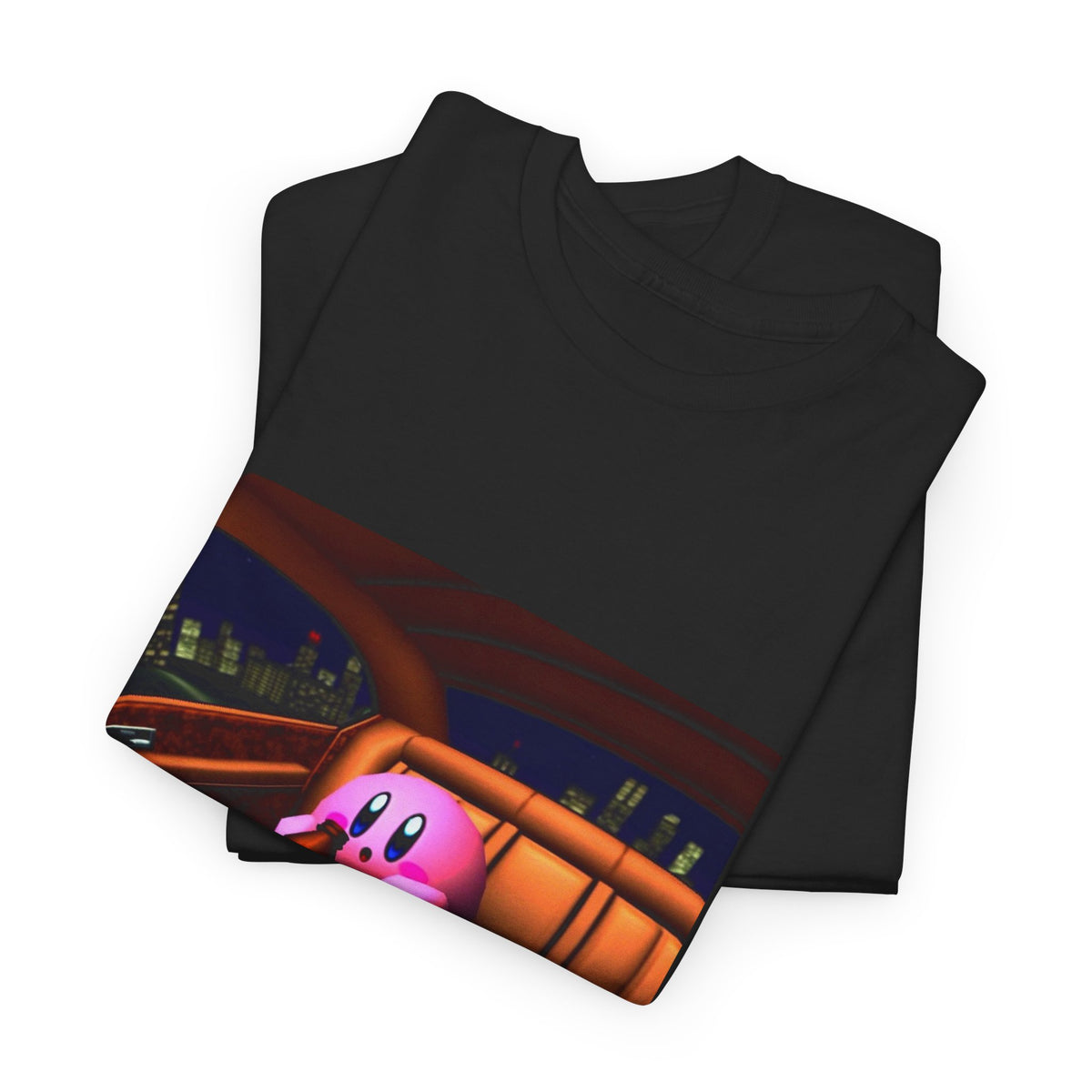 Kirby Sipping Lean In The Car Tee