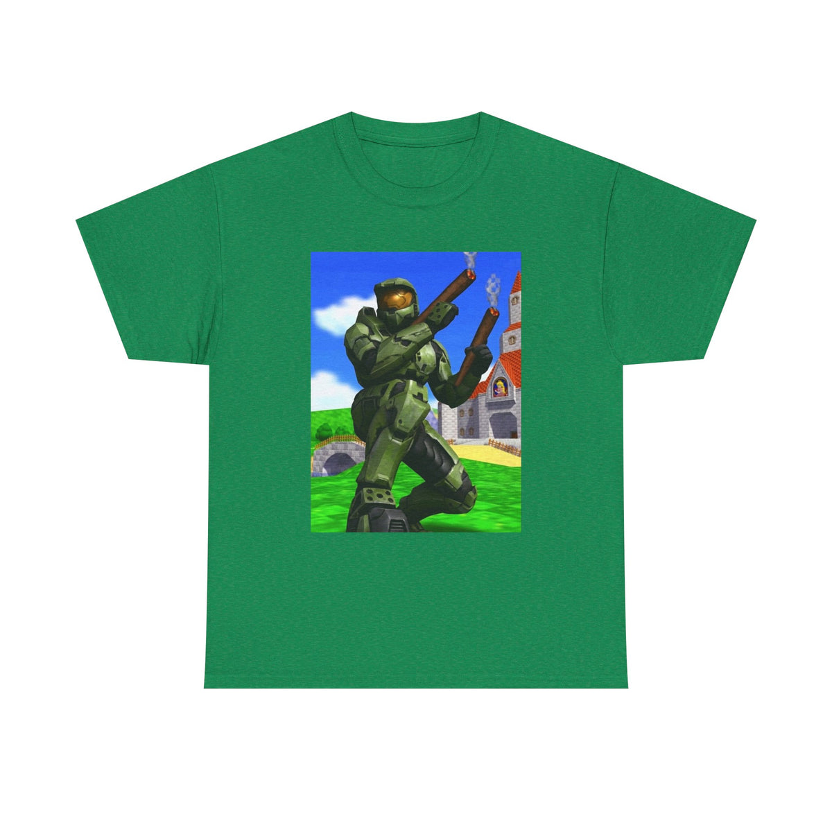 Master Chief Blazing In Mushroom Kingdom
