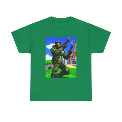 Master Chief Blazing In Mushroom Kingdom