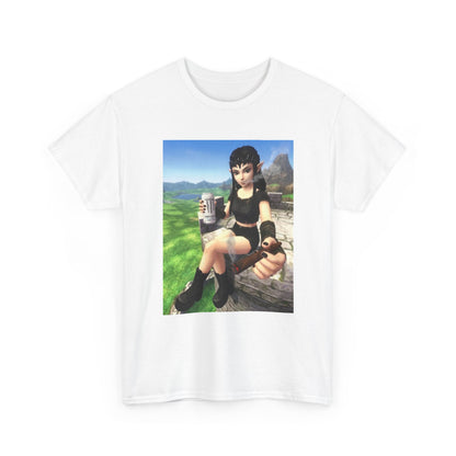 Edgy Elf Girl Smoking Blunt Tee