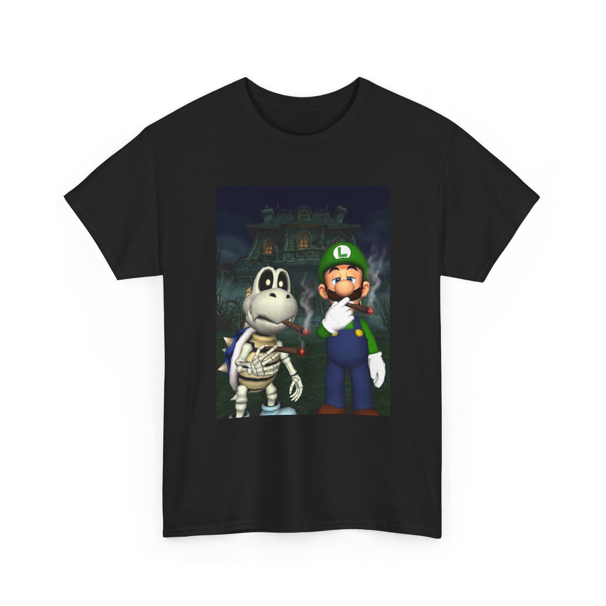 Luigi and Dry Bones Smoking Blunts Tee