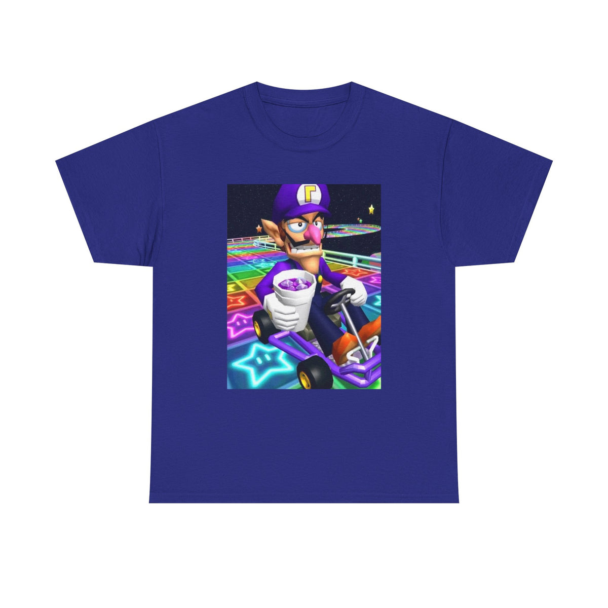 Waluigi Sipping Lean On Rainbow Road Tee (Design 4)