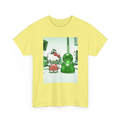 Hello Kitty And Blob Giving The Finger Tee