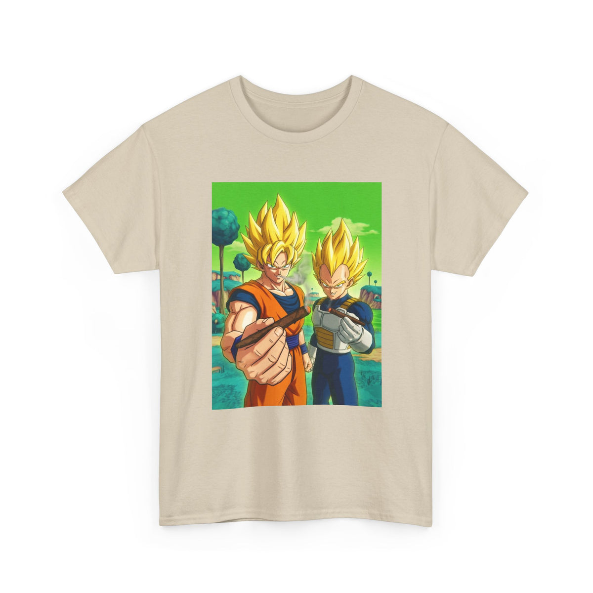 Goku And Vegeta Sharing A Smoke