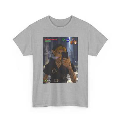 Edgy Link Smoking Selfie Tee