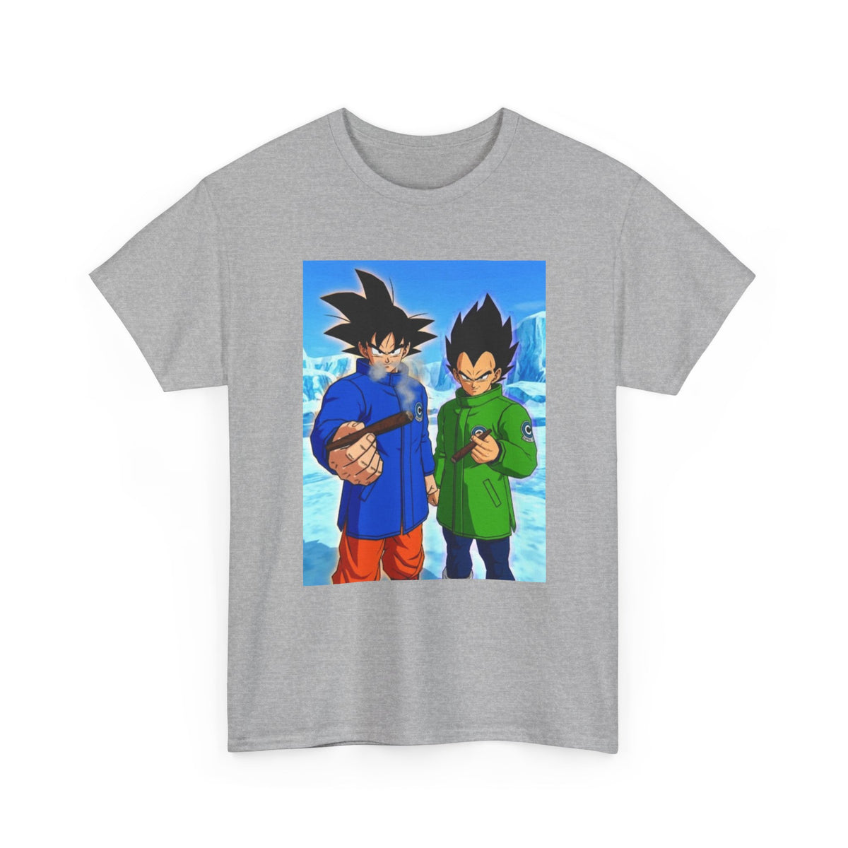Goku and Vegeta Smoking in the Snow Tee