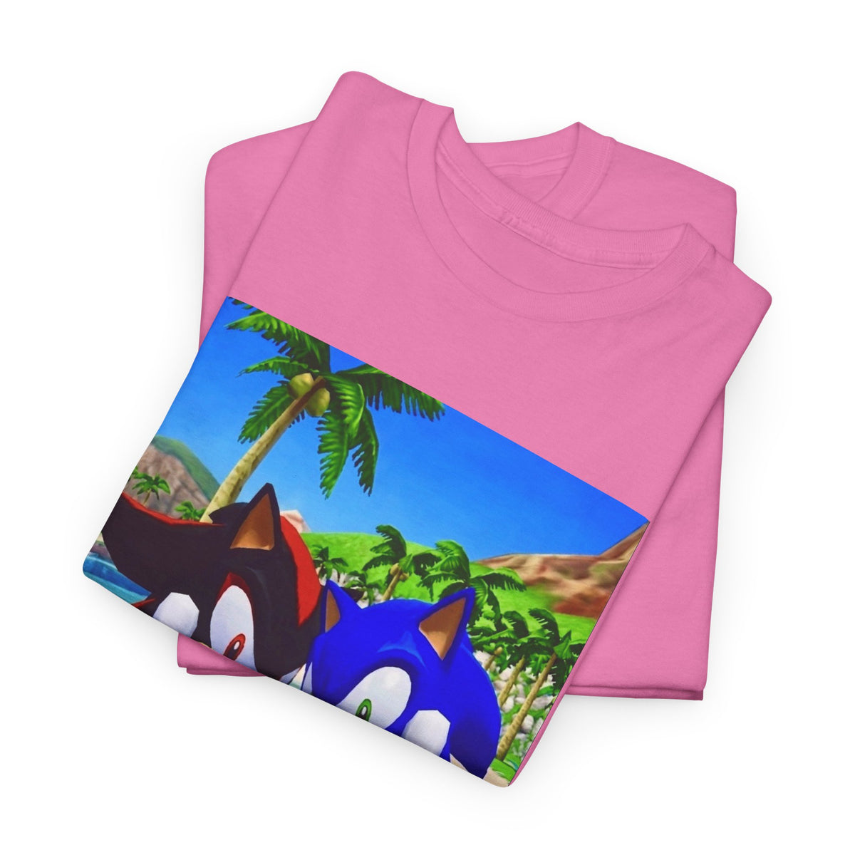 Sonic And Shadow Flipping The Bird Tee