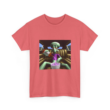 Squidward Pouring Lean In Car Tee