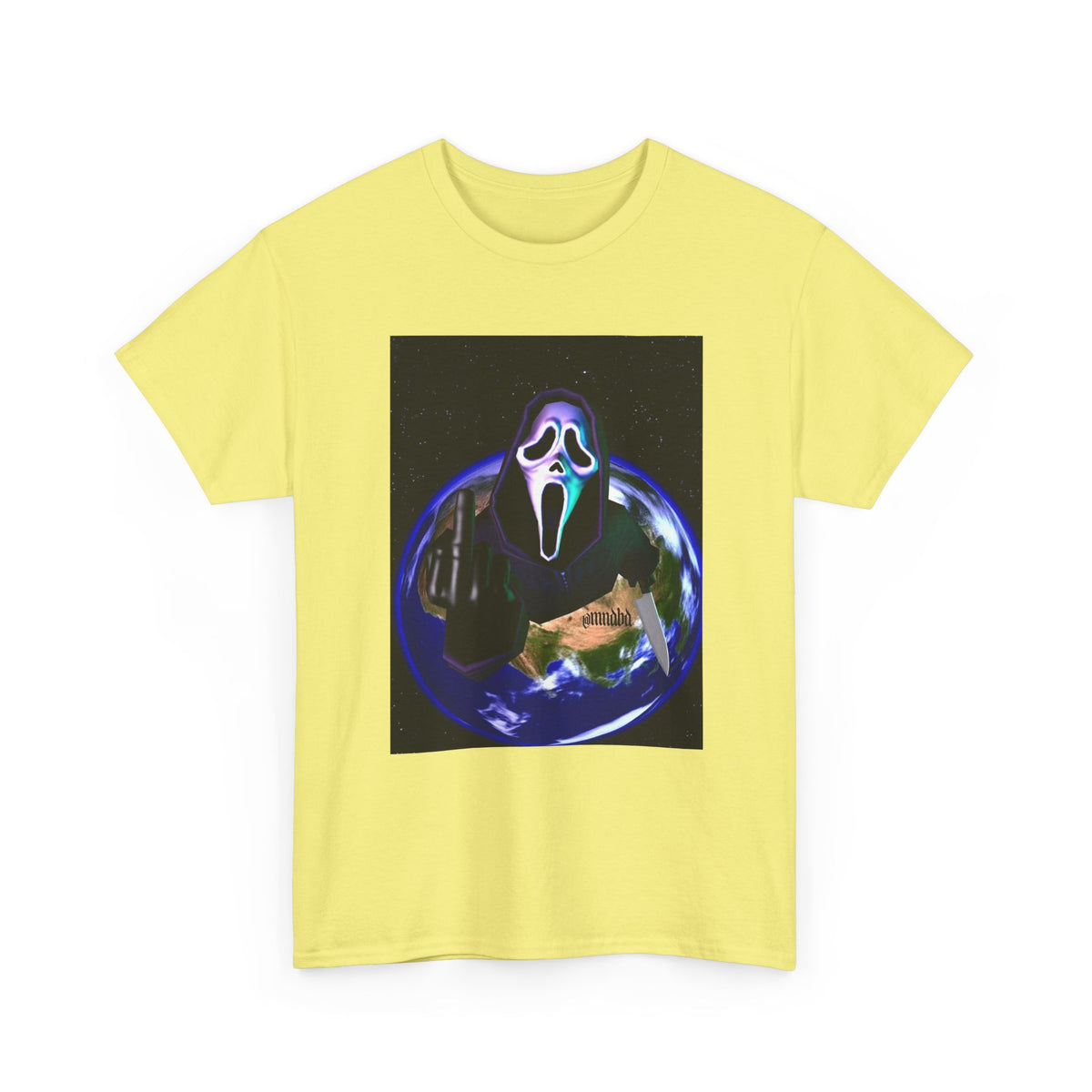 Ghostface Flipping Off The Earth Tee