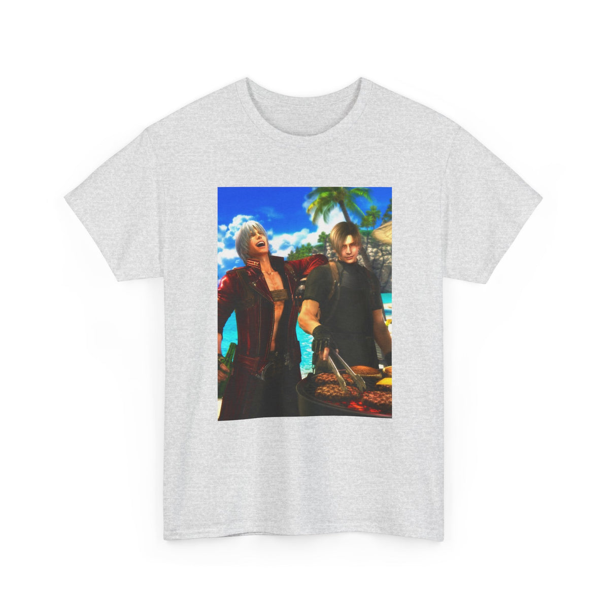Dante and Leon Grilling on the Beach Tee