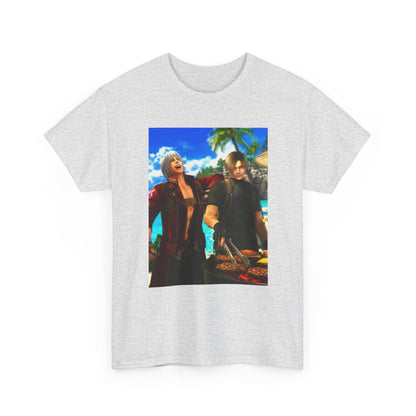 Dante and Leon Grilling on the Beach Tee