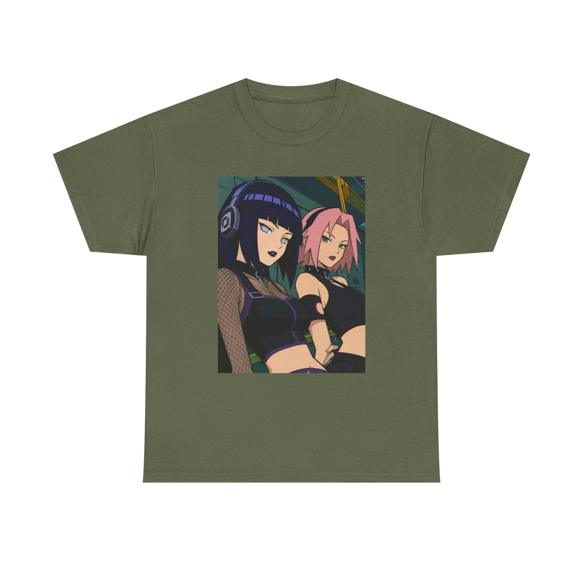 Goth Hinata and Sakura Anime Duo