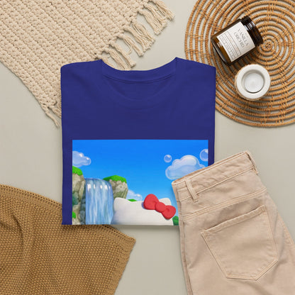 Kitty Flips The Bird Waterfall Tee