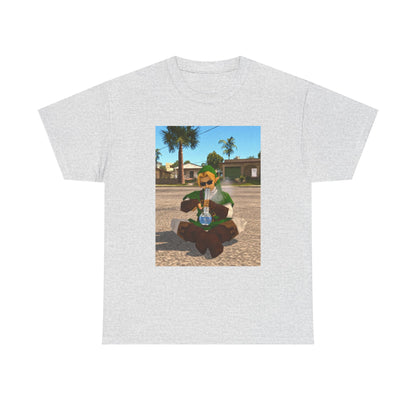 Stoner Link Taking A Bong Hit Tee