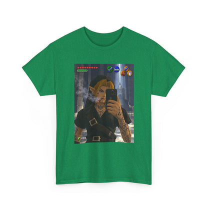 Edgy Link Smoking Selfie Tee