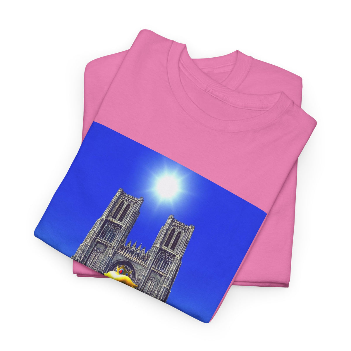 Goth Princess Peach Praying At Cathedral