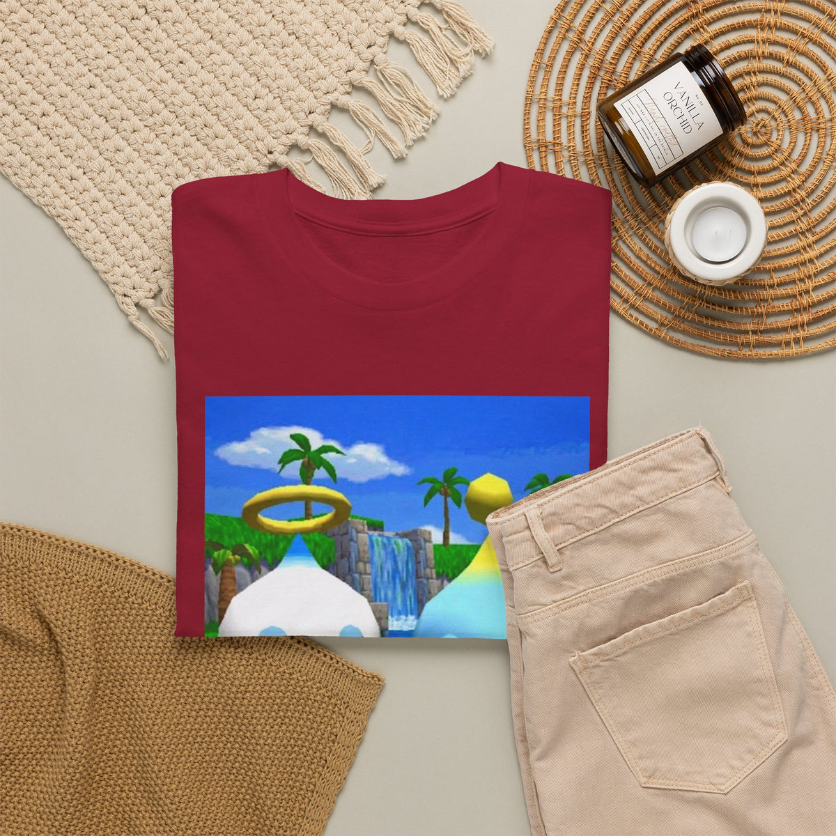 Chao Flipping Off In Paradise Tee