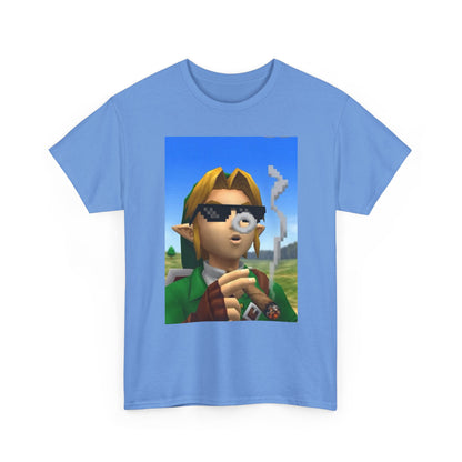 Pixelated Link Smoking With Deal With It Glasses