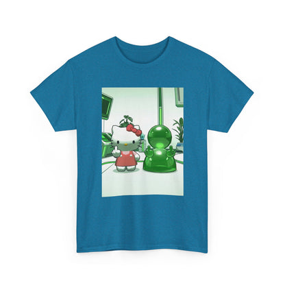 Hello Kitty And Blob Giving The Finger Tee
