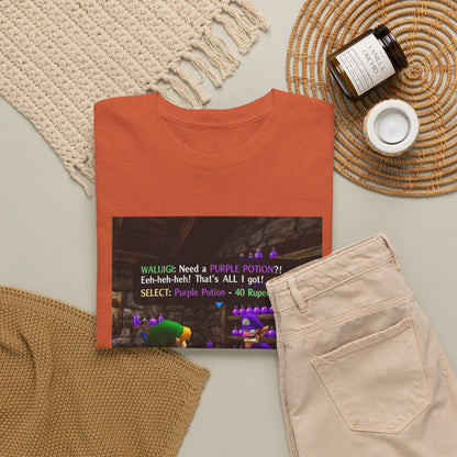 Waluigi Sells Purple Potions To Link