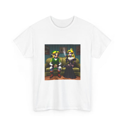 Link and Goth Peach Chillin' and Smoking Tee
