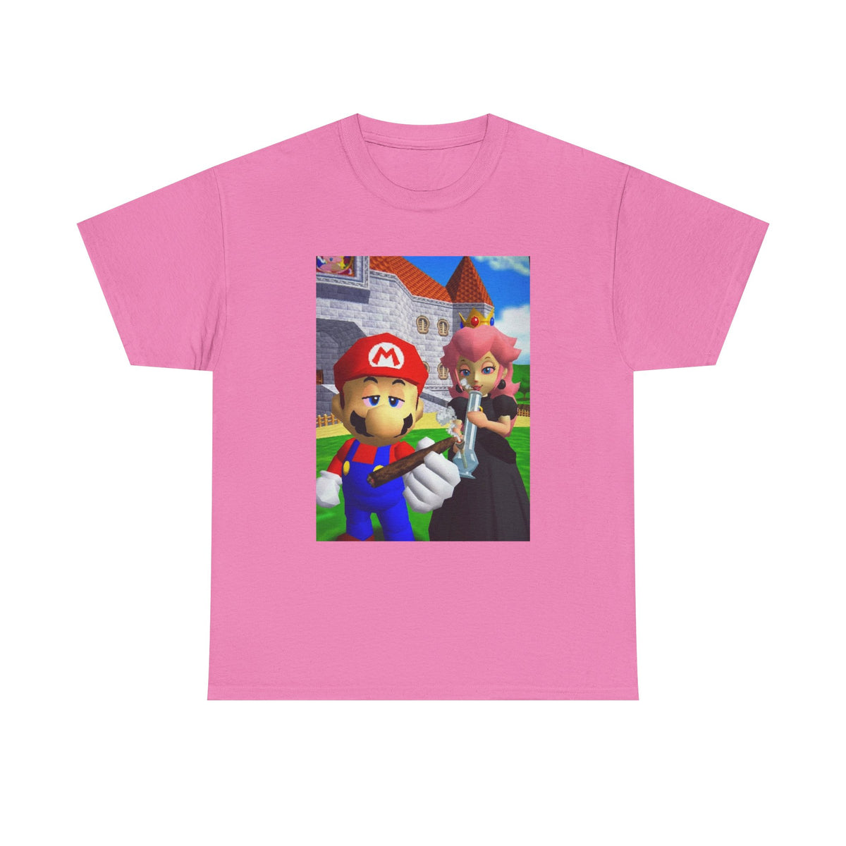 Mario And Peach Chilling At The Castle