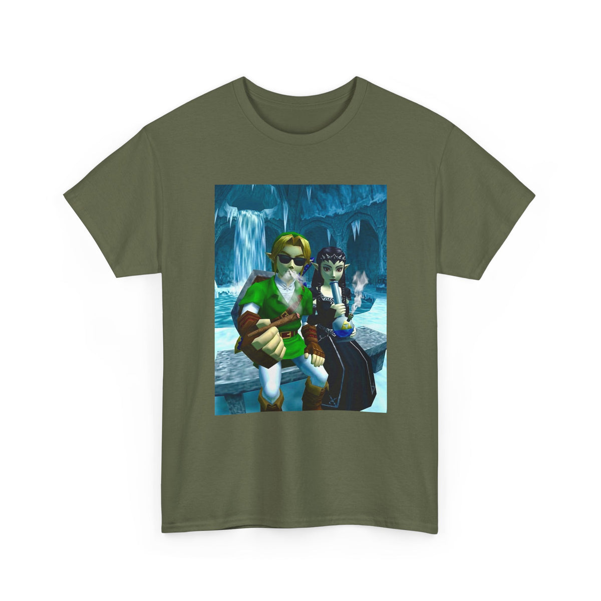 Hero and Dark Princess Chillin' in Ice Cave