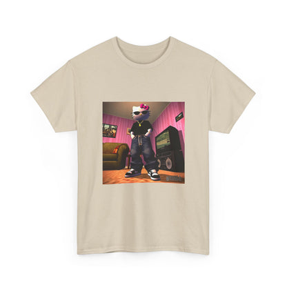 Gangsta Hello Kitty Chillin' In Low Poly Room Tee