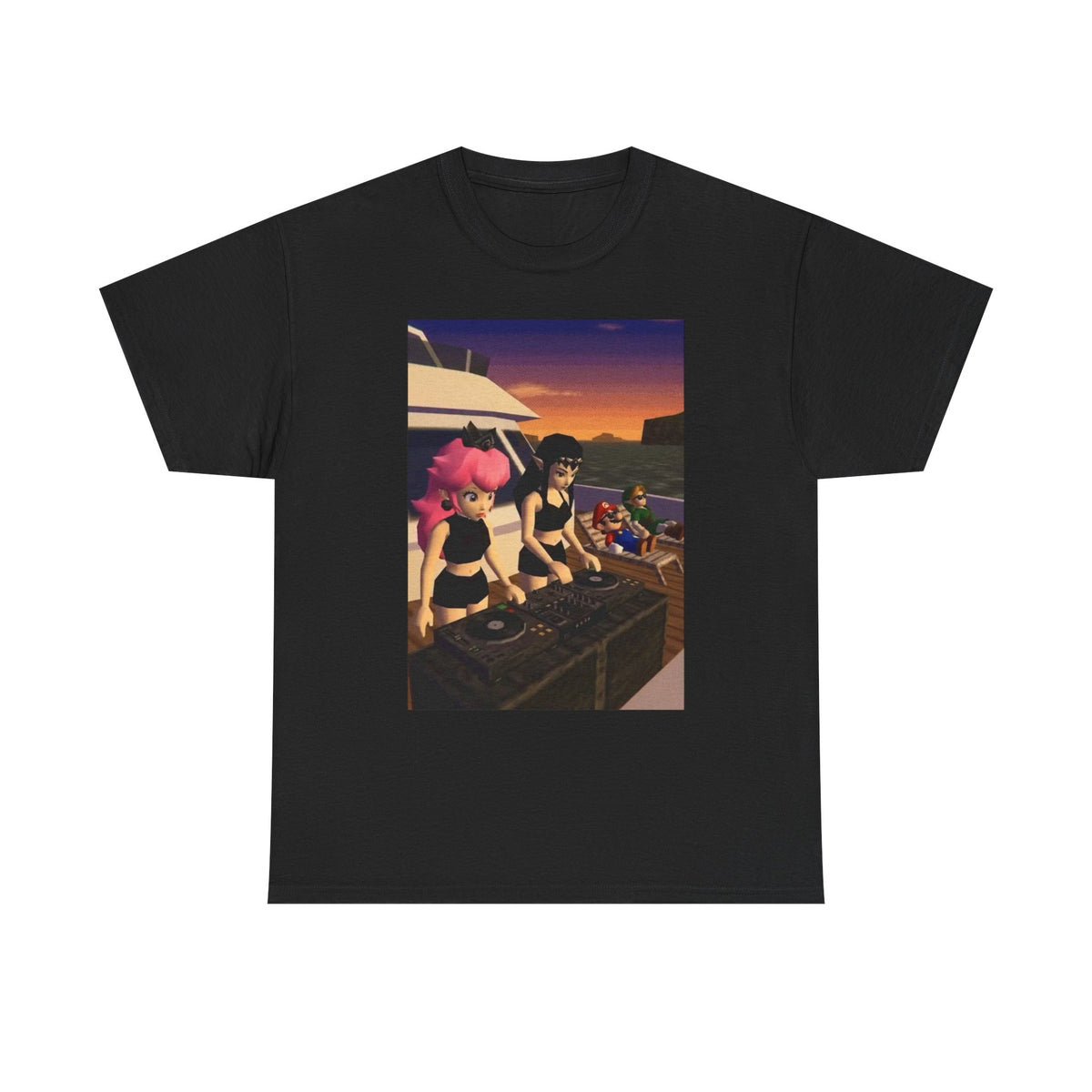 N64 Waifus DJ Yacht Party Tee
