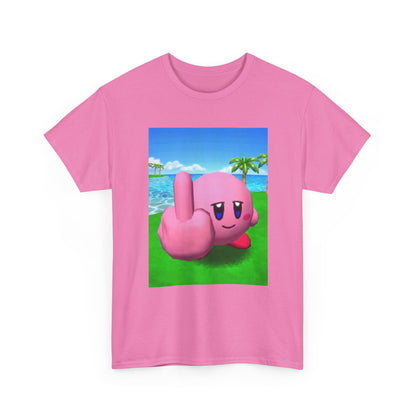 Kirby Giving The Finger Island Scene Tee